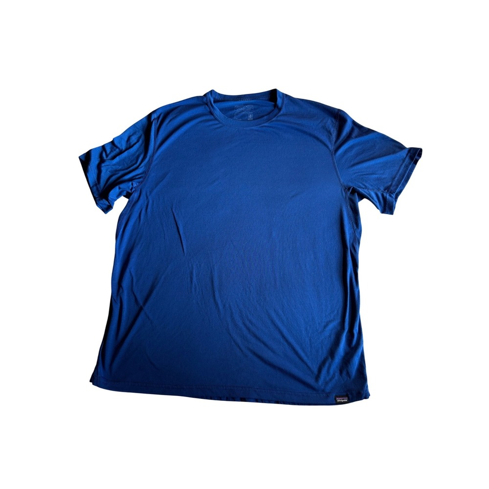 Patagonia Capilene Cool Trail Mens Large Blue Technical Performance Tee